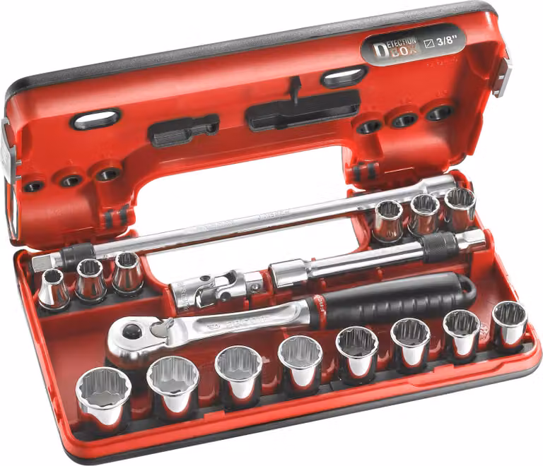 Set di prese Facom 3/8" D-Box 12-edge