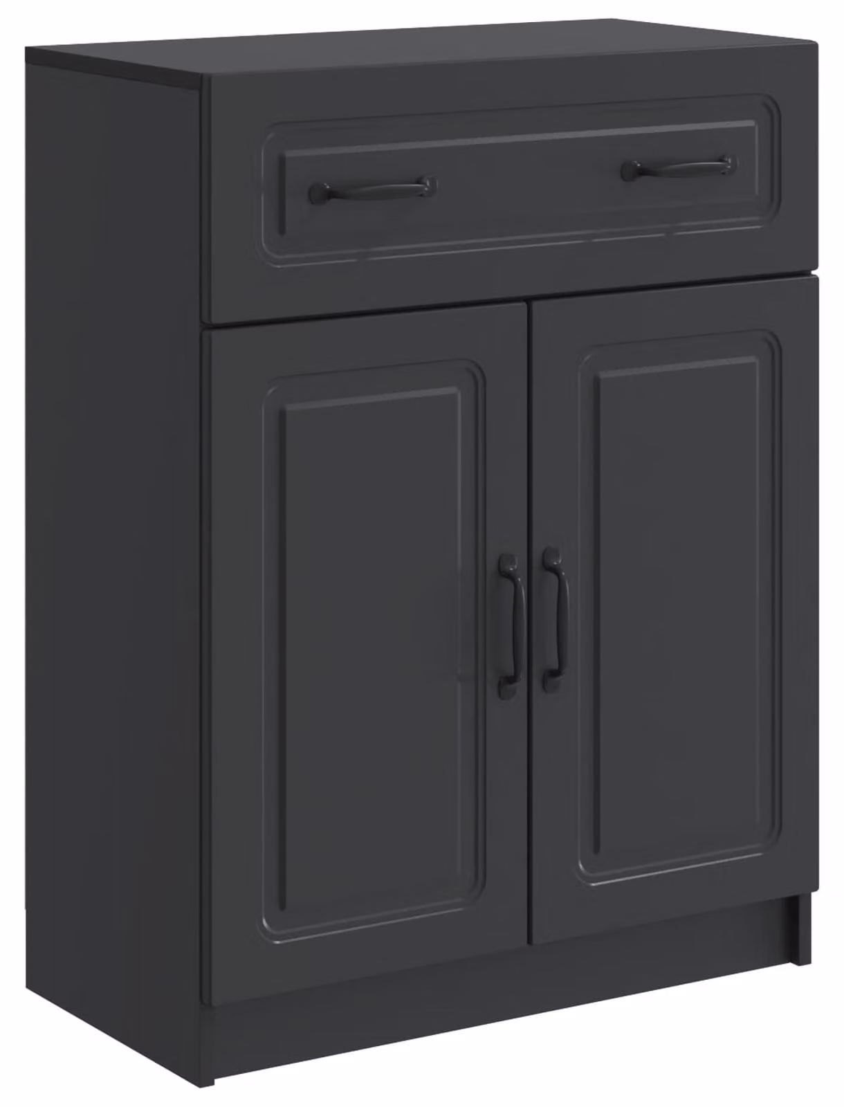 Credenza Nero 66 x 34,5 x 87 cm Legno ingegnerizzato