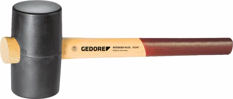 GEDORE 227 E-3 Mazzuola in gomma con impugnatura in frassino, d 75 mm, 8827040