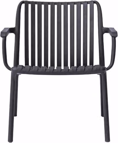 Set Poltrona da Balcony e Giardino Valencia Moia in Resina Antracite Opaca – 1