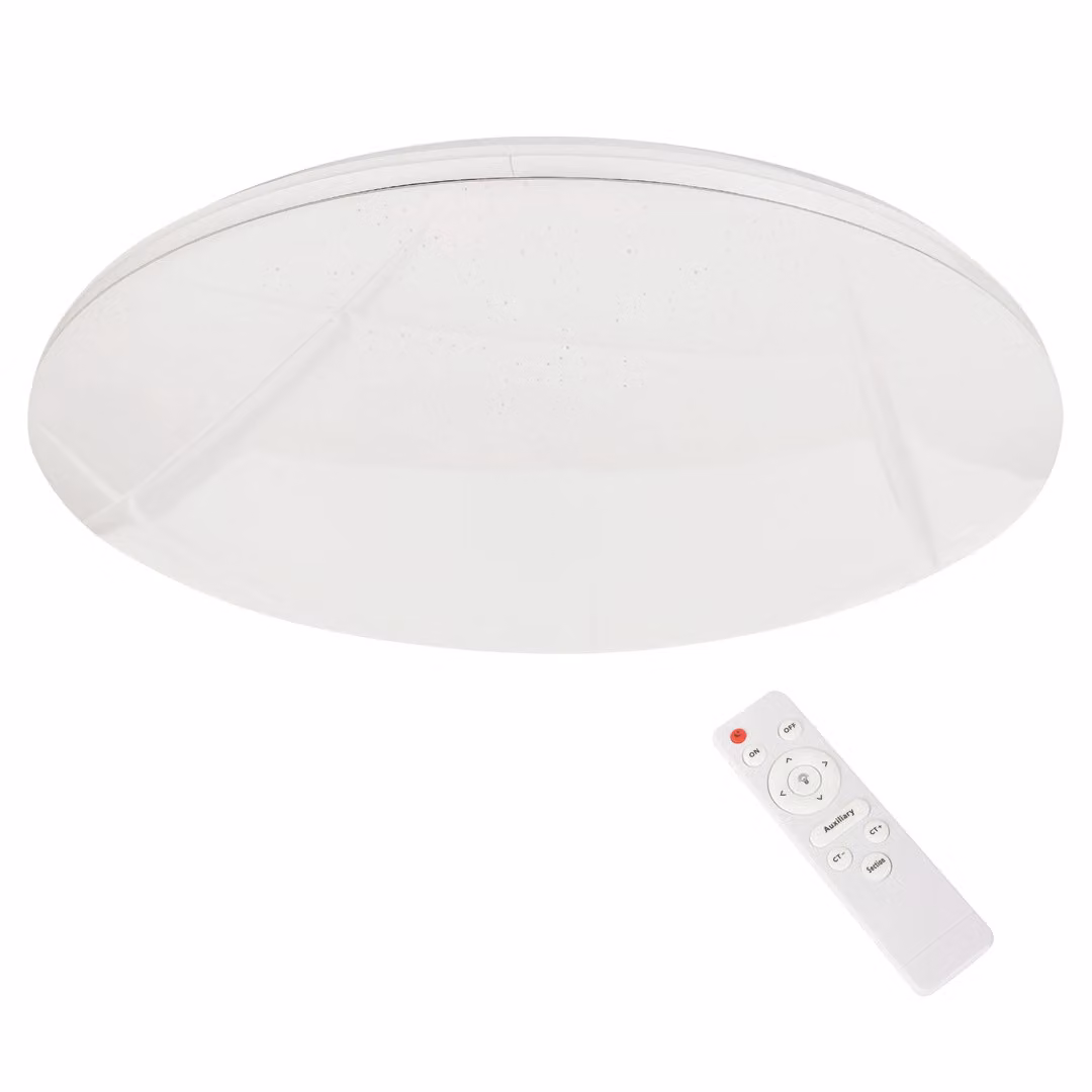Lampada a soffitto moderna, effetto stellato, rotonda, 38 cm, LED, 36W, bianca, Allister Milagro