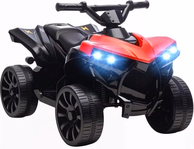 Quad Elettrico per Bambini Minimal 6V Rosso con Fari LED e Musica – 1
