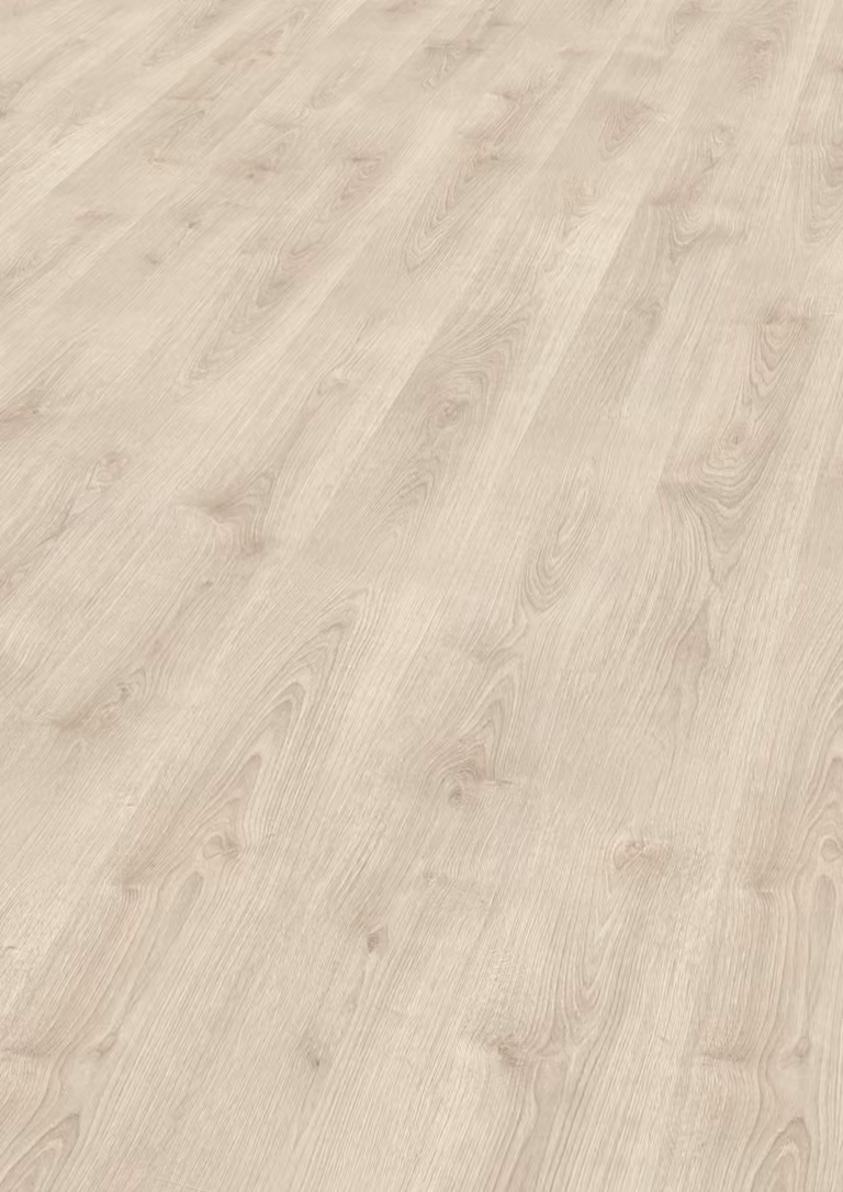 Pavimento laminato EGGER NatureSense* EL2968, finitura "Brook Eiche weiss", dimensioni 1292x193x7 mm