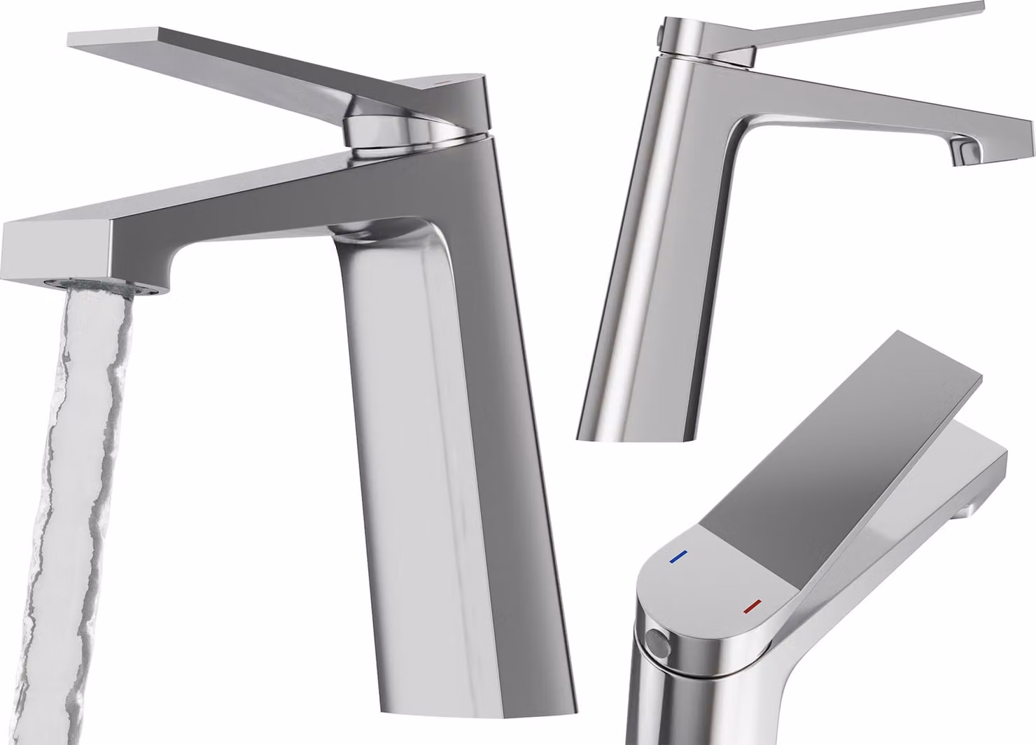 Granitan - Rubinetto per lavabo - Rubinetto da bagno - Cartuccia in Vetroceramica - Ottone - Cromo - Rubinetto per lavabo - SELVA