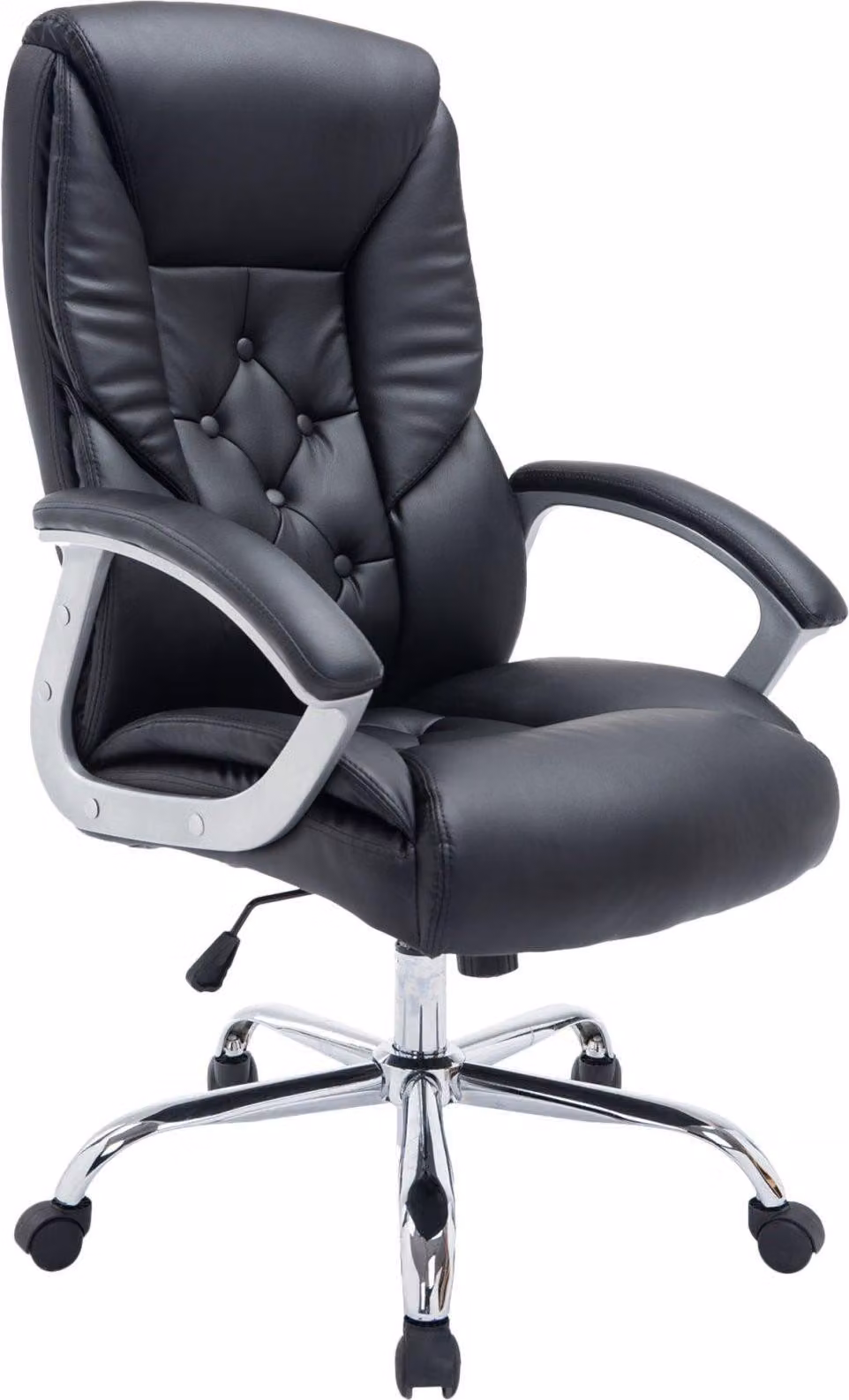 Sedia da ufficio XXL - sedia ergonomica - fino a 210 kg rivestimento in tassabile | colore: nero