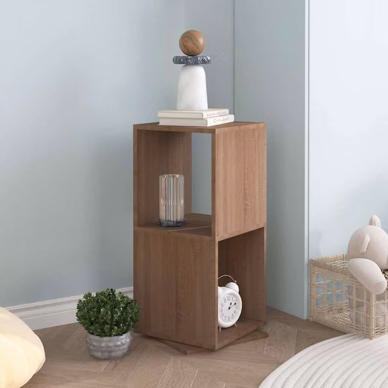 Armadietto Girevole vidaXL in Rovere Sonoma, Colore Marrone, L/P/H: 34,5 x 34,5 x 75,5 cm