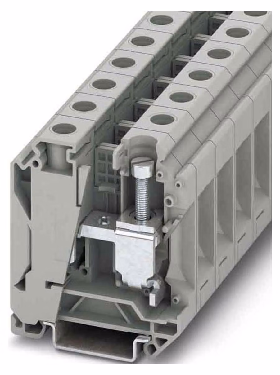 Morsettiera passante 125 A, 10-35 mm², grigia - Morsettiera di alimentazione 16 mm 125 A UK 35 N