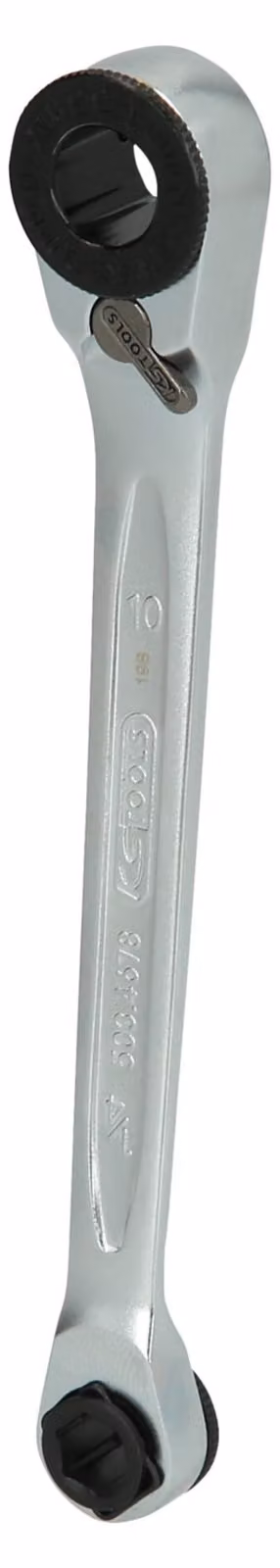 KS TOOLS GEARplus Mini-Bit-Umschalt-Ratschenringschlüssel, 1/4"x10mm (503.4678)