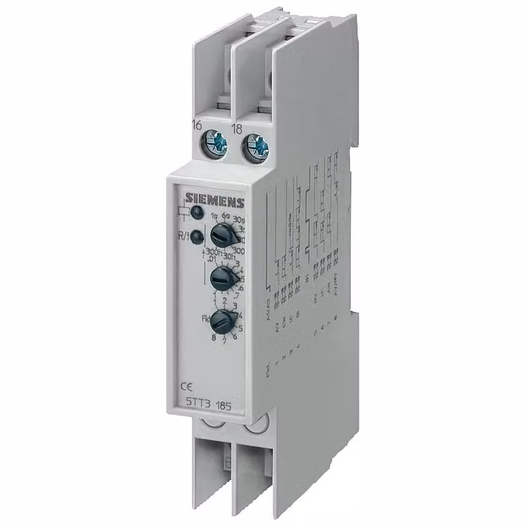 Contatto temporizzato SIEMENS multifunzione 5TT3185 230VAC 4A 1W