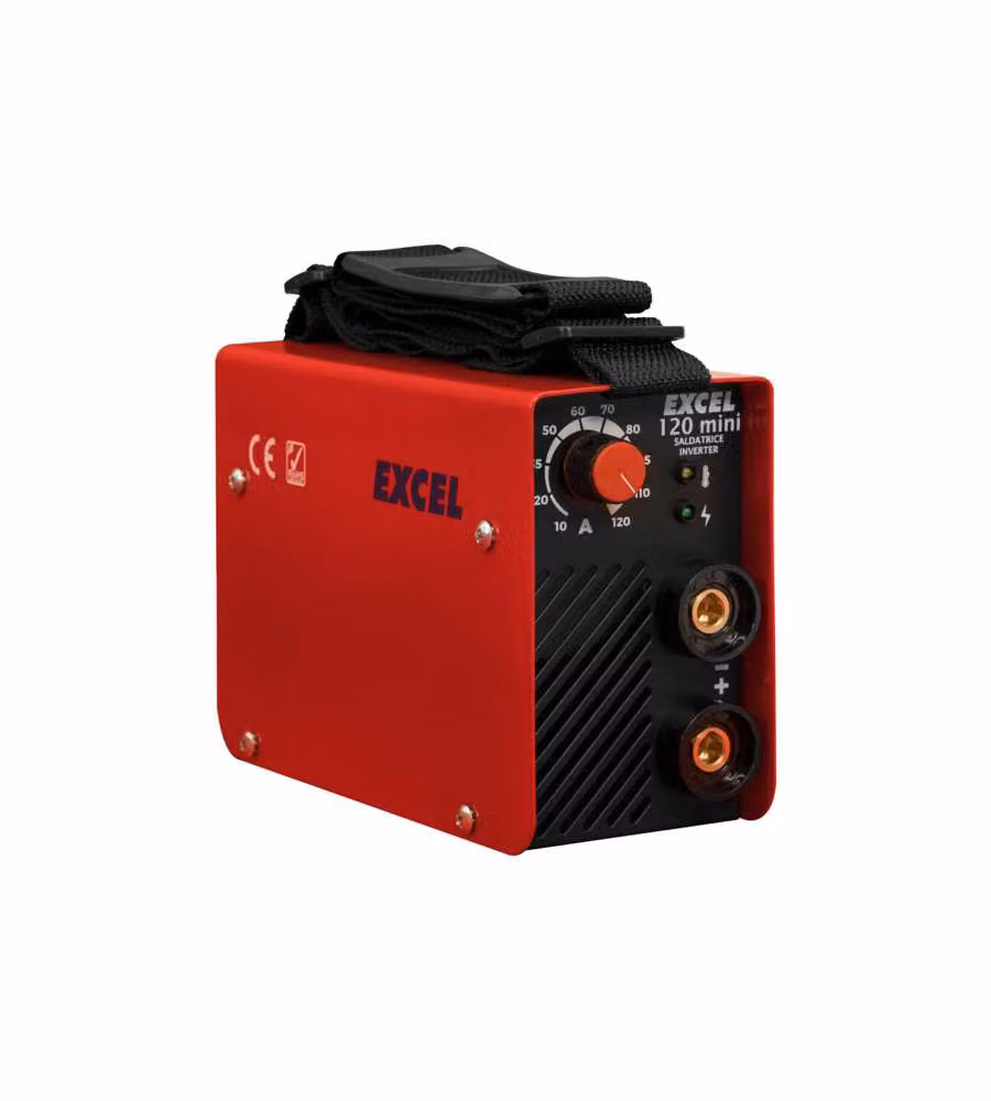Saldatrice Elettrica Inverter Excel 09470 Mini MMA 120A Rosso – 3