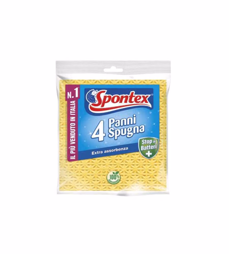 Panno Spugna Pz 4 Cm 18X19 Spontex