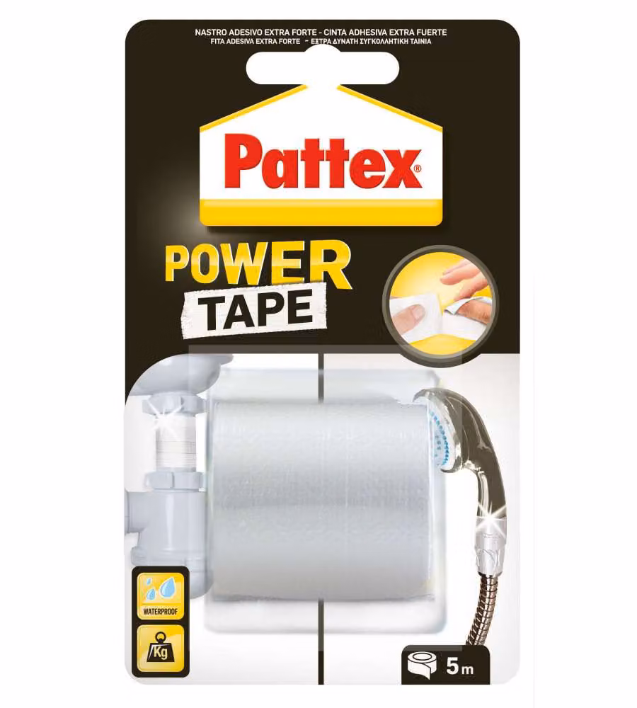 Nastro adesivo in tela Pattex Power Tape Bianco L: 50 mm, Lunghezza: 5 m