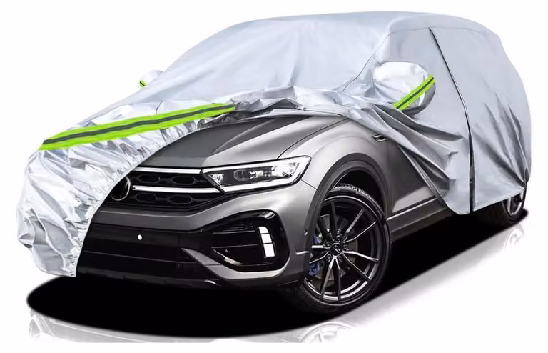 Copertura impermeabile per auto, adatta a VW T-Roc dal 2017 al 2022, traspirante, copertura completa, colore nero