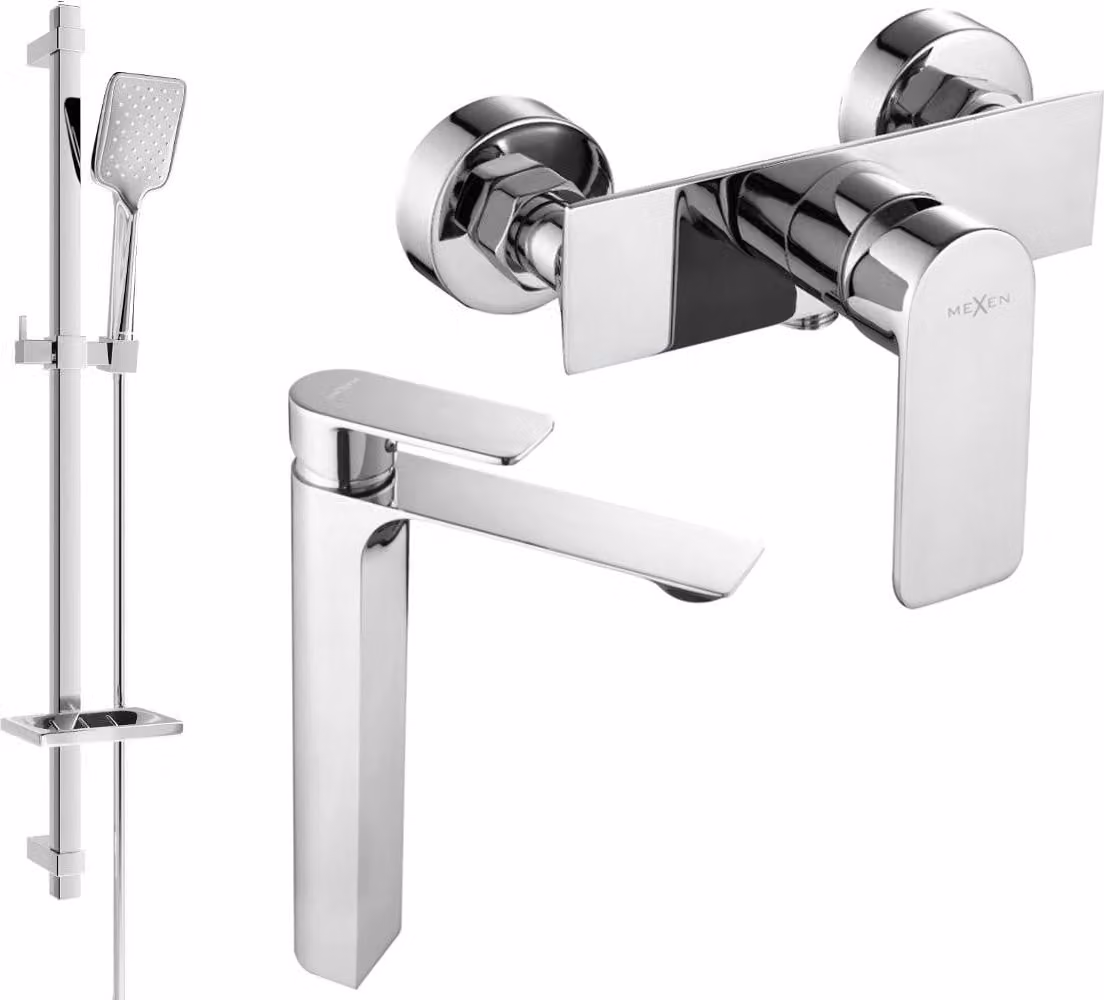 Mexen Alexa DQ62 set doccia, cromo - 71214DQ62-00