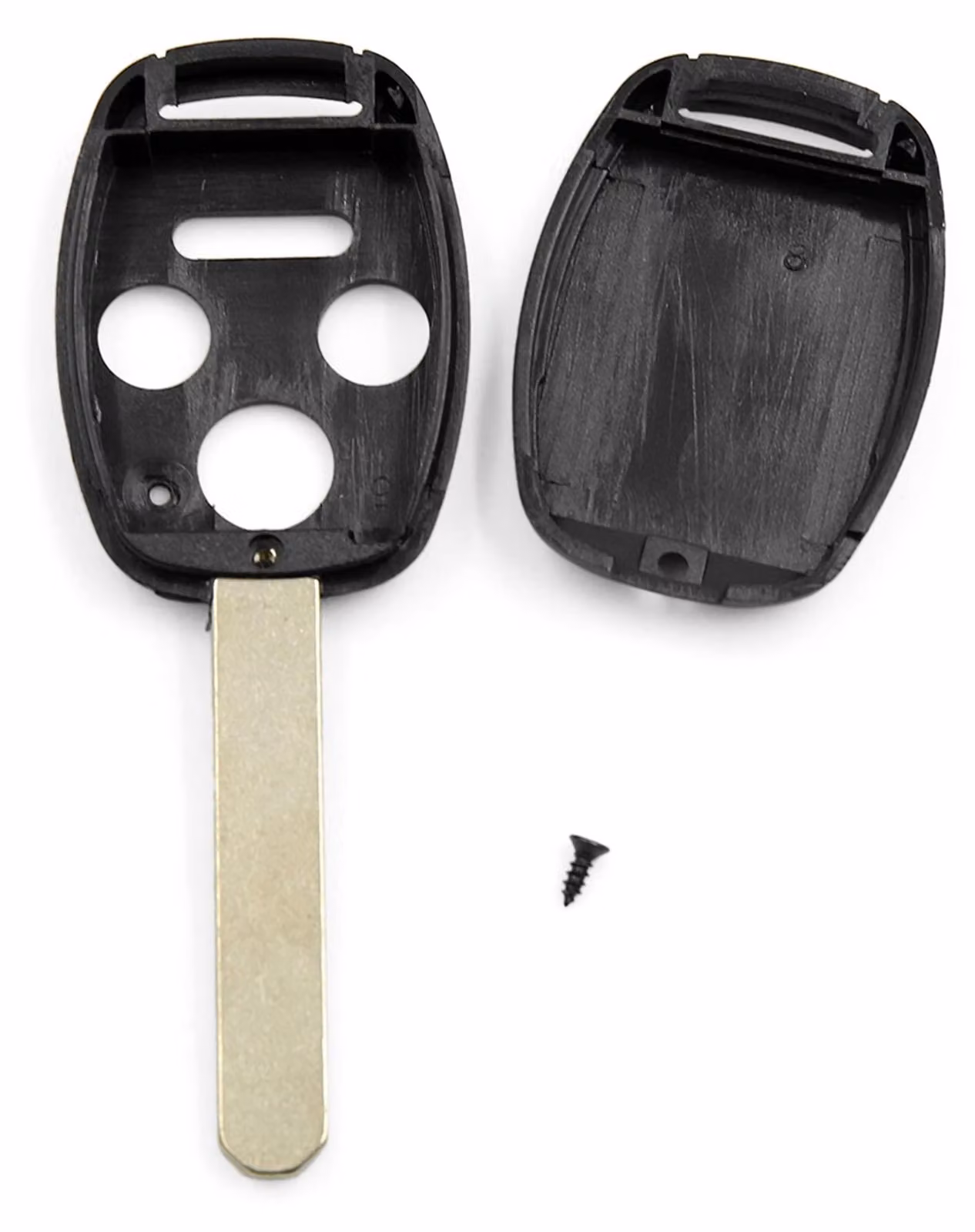 Custodia per telecomando a 4 pulsanti, non tagliata, in plastica/metallo, ricambio