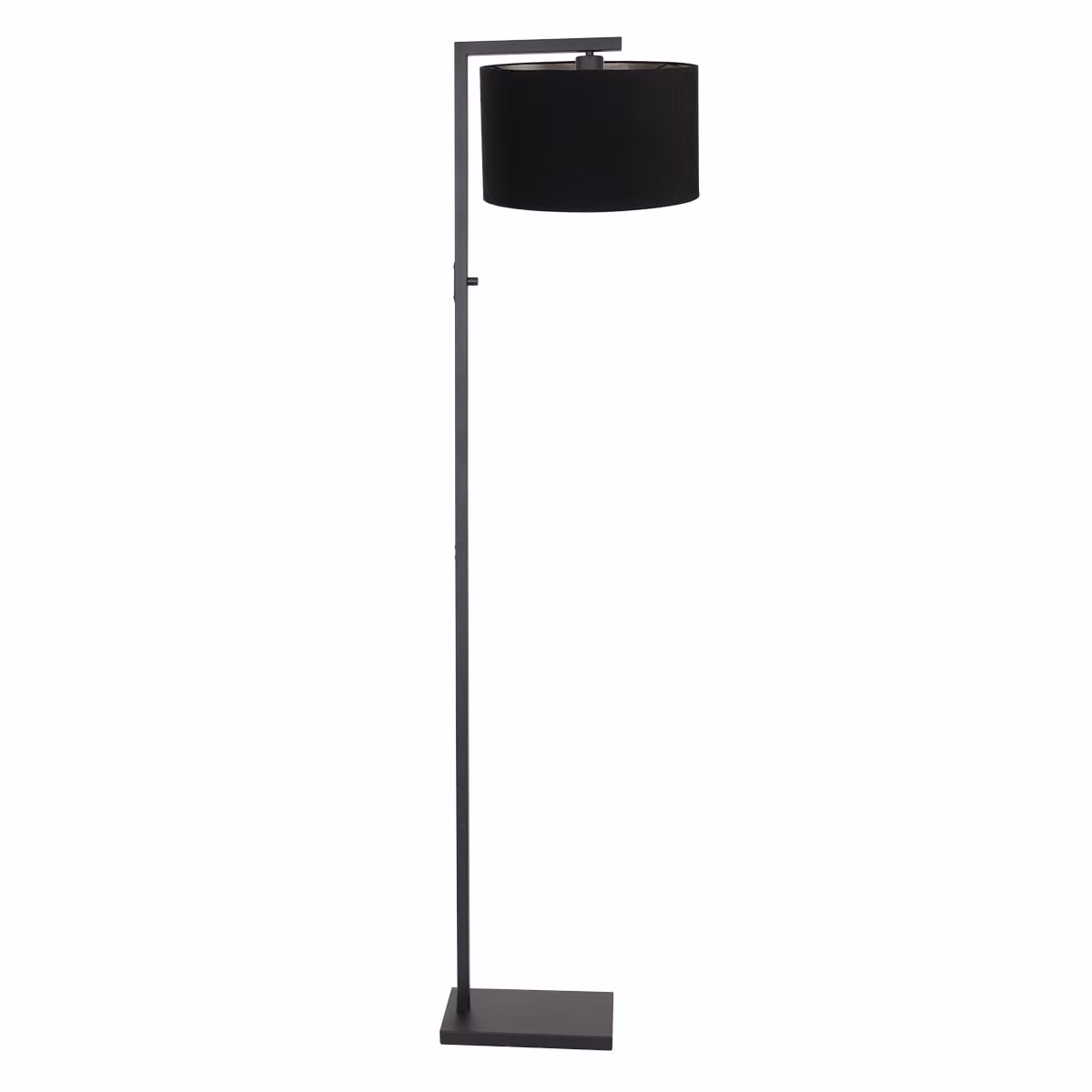 Lampada da terra - nero - Stang - metallo tessile - lampada d'atmosfera - E27 - 7196ZW - Steinhauer