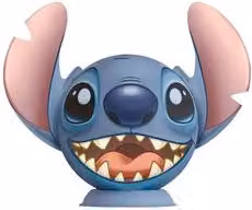 Puzzle 3D Ravensburger Disney Stitch Puzzleball da 72 pezzi, colore blu, diametro 17 cm
