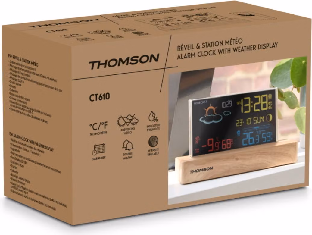 Thomson CT610 - stazione meteorologica con sveglia