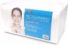 Asciugamani in carta goffrata Xanitalia bianchi, confezione da 100 pezzi