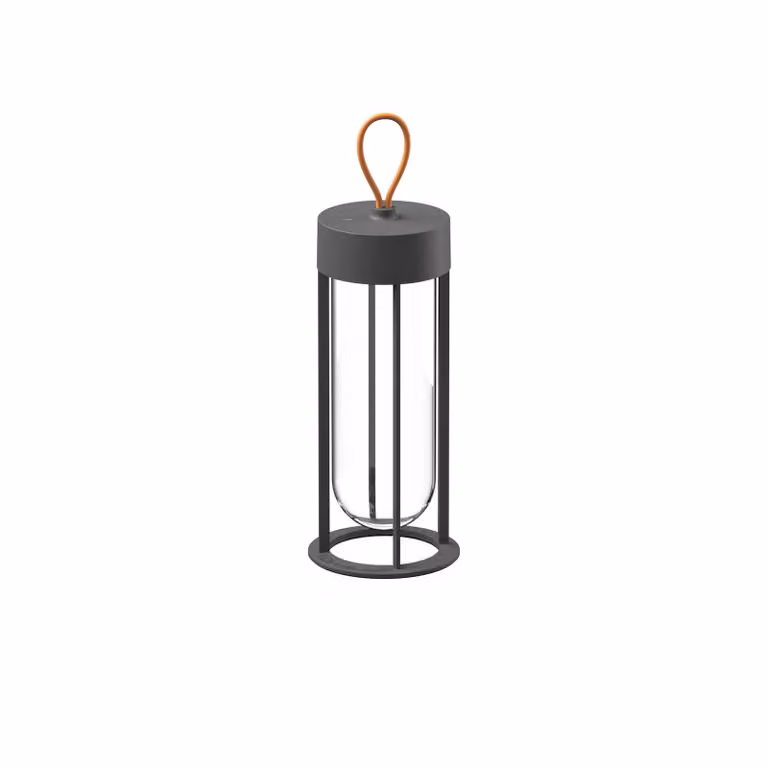 Flos Architectural FLOS In Vitro Unplugged lampada LED grigio 2.700K Unplugged, dimmerabile, Nero, Alluminio, Design
