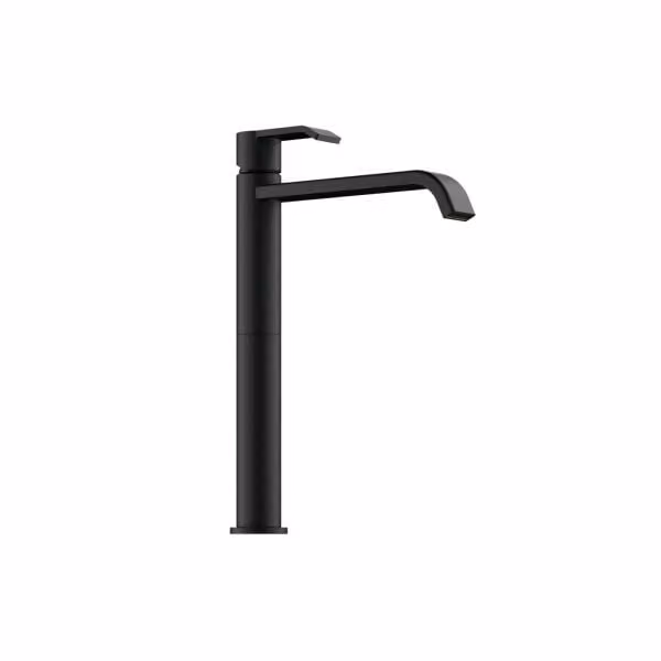 LINEA Stile 2 bagno, miscelatore per lavabo, nero opaco, alta pressione