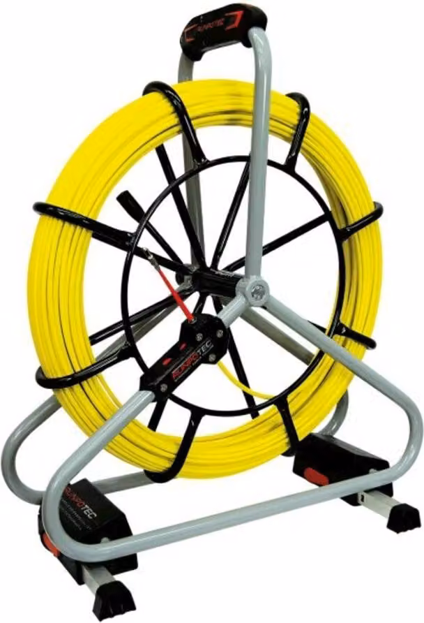 RUNPOTEC asta in fibra di vetro set professionale nastro lunghezza 60 m raggio di curvatura 168 mm - 10063