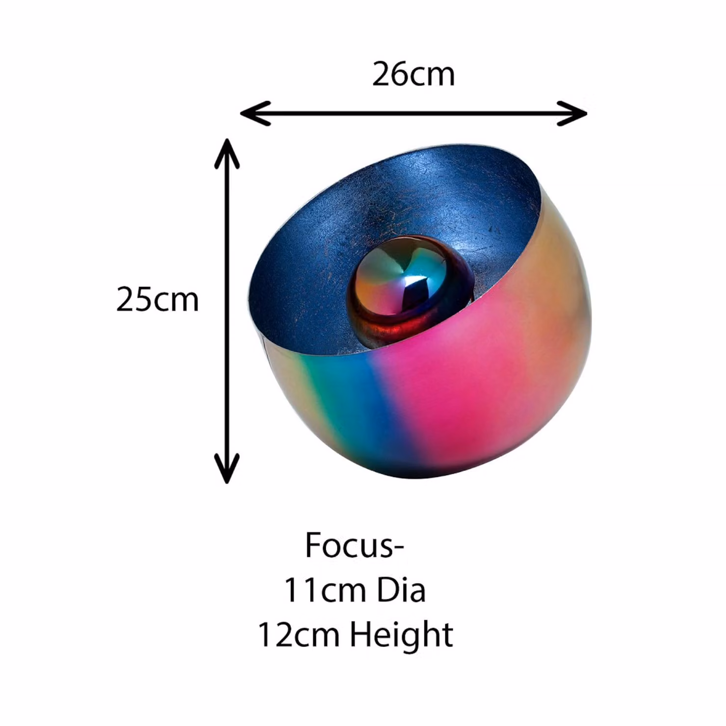 KARE Lampada da tavolo Rainbow, Multicolore, Soggiorno / Sala da pranzo, Metallo, Moderno, Lampada da tavolo