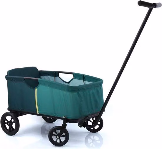 Passeggino con manubrio - Carrello pieghevole - Carrello per bambini - Carrello da spiaggia con manubrio - Passeggino in plastica