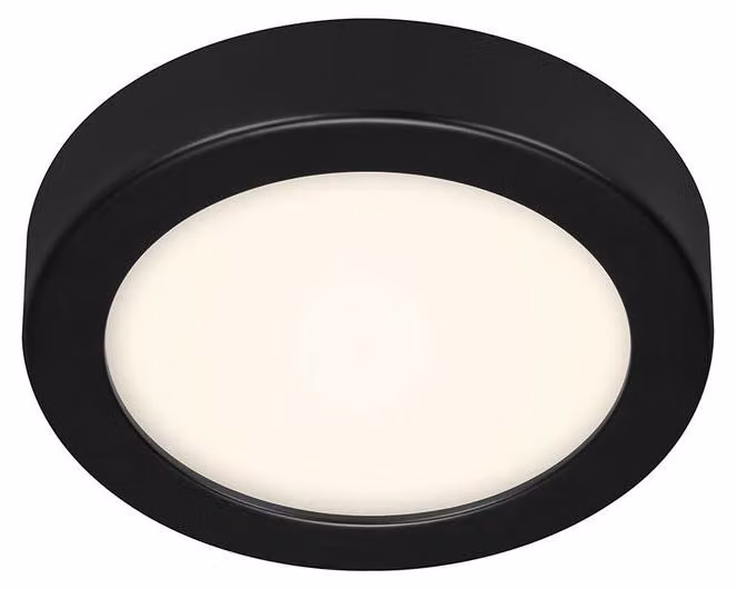 Lampada da soffitto LED Briloner, modello Fire, colore nero, diametro 17 cm, luce bianca neutra
