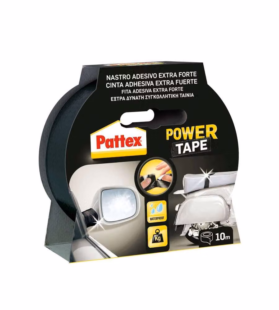 Nastro adesivo in tessuto Pattex Power Tape Nero L: 50 mm x 10 m