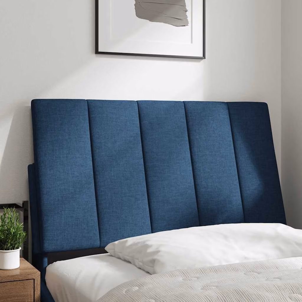 vidaXL Cuscino Testiera Hanko Blu 80 cm in Tessuto