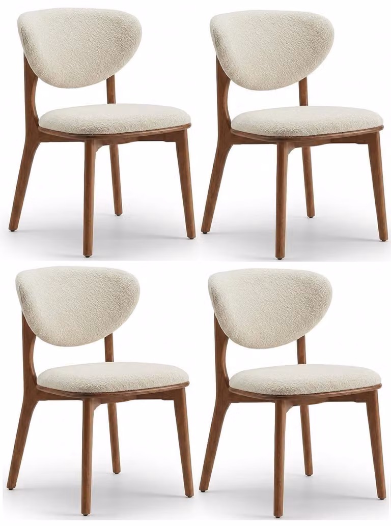 Sedie, stile moderno, colore marrone, comode, ideali per la sala da pranzo, pratiche e confortevoli