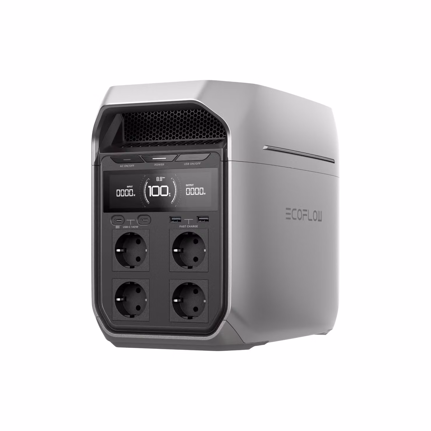 EF ECOFLOW Power Station portatile DELTA 3 Plus, batteria LiFePO4 da 1024 Wh, ricarica completa in 56 minuti, generatore solare da 1800 W (3600 W di picco)