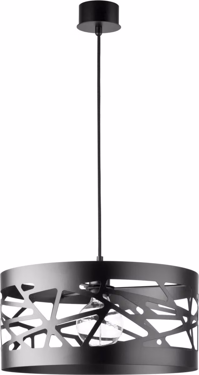 Lampada a sospensione decorativa moderna nera rotonda di design 39 cm Modulo Frez 1xE27 15W Sigma Lighting
