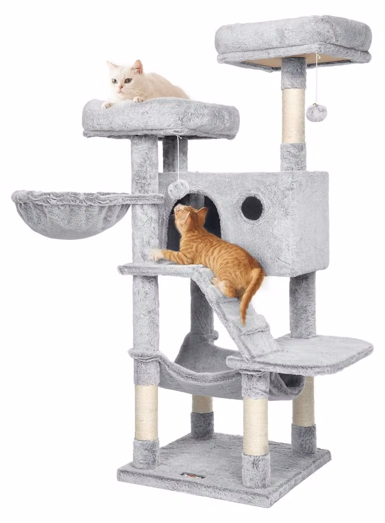 Artenat Albero per gatti Shamir, 135 cm, grigio