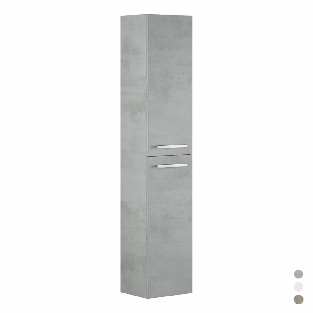 Colonna bagno sospesa IPERBRIKO in rovere Alaska, finitura lucida, H 150 x L 30 x P 25 cm