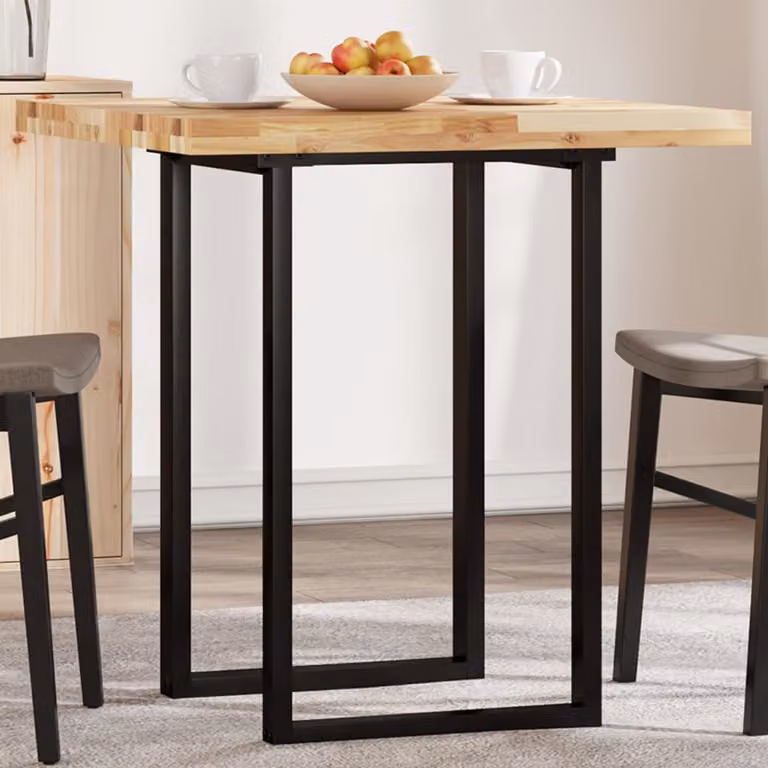 vidaXL Piano Tavolo Quadrato in Legno Massello di Acacia Marrone L: 70 cm, P: 70 cm, H: 4 cm