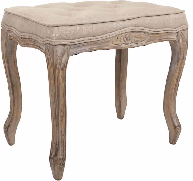 Panchina imbottita WANDERLUST DECO in legno e tessuto L: 50 cm, P: 36 cm, H: 47 cm