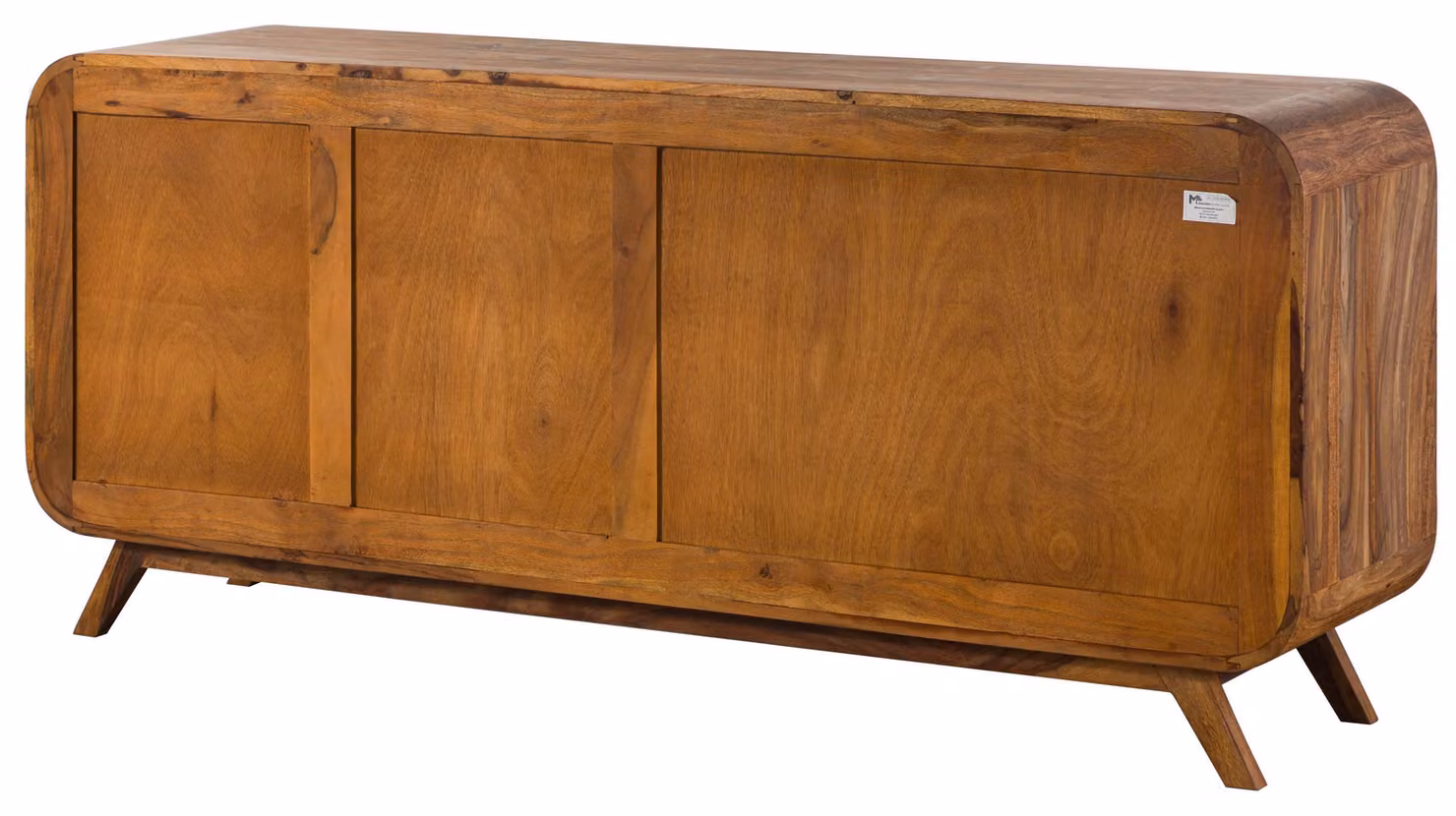MASSIVMOEBEL24 | MAILAND #102 Credenza in legno di sheesham - laccato / marrone chiaro 173x40x75