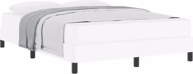Letto matrimoniale | Letto per adulti | Struttura del letto Bianco Puro 160 x 200 cm Tessuto
