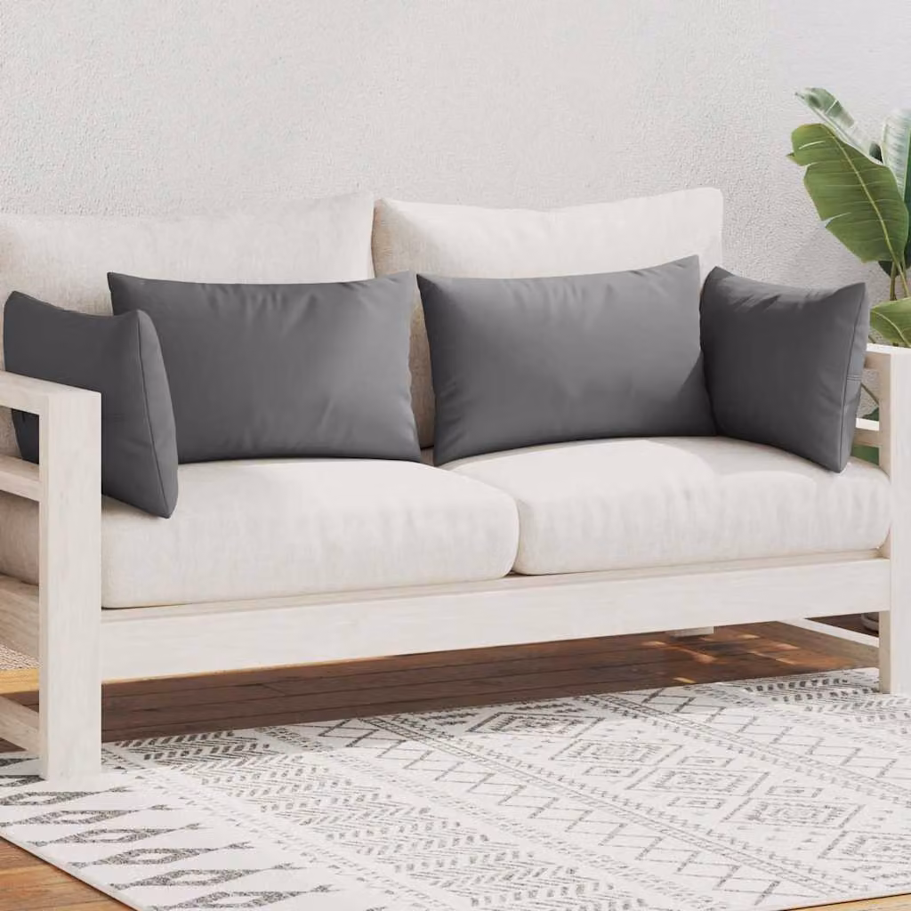 vidaXL Cuscini da Esterno 4 pz 60x40 cm Grigi