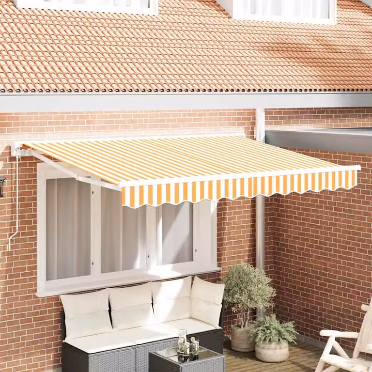 Telo di ricambio in poliestere per tenda da sole o ombrellone vidaXL, L: 3,5 m x P: 2 m
