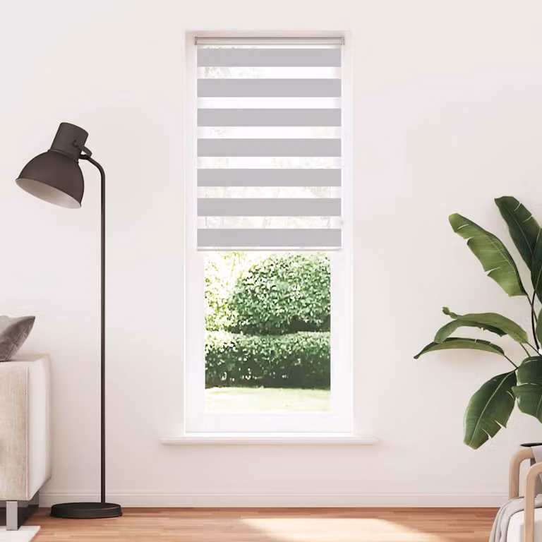 vidaXL Tenda a Rullo Zebra Larghezza Tessuto 75,9 cm Poliestere