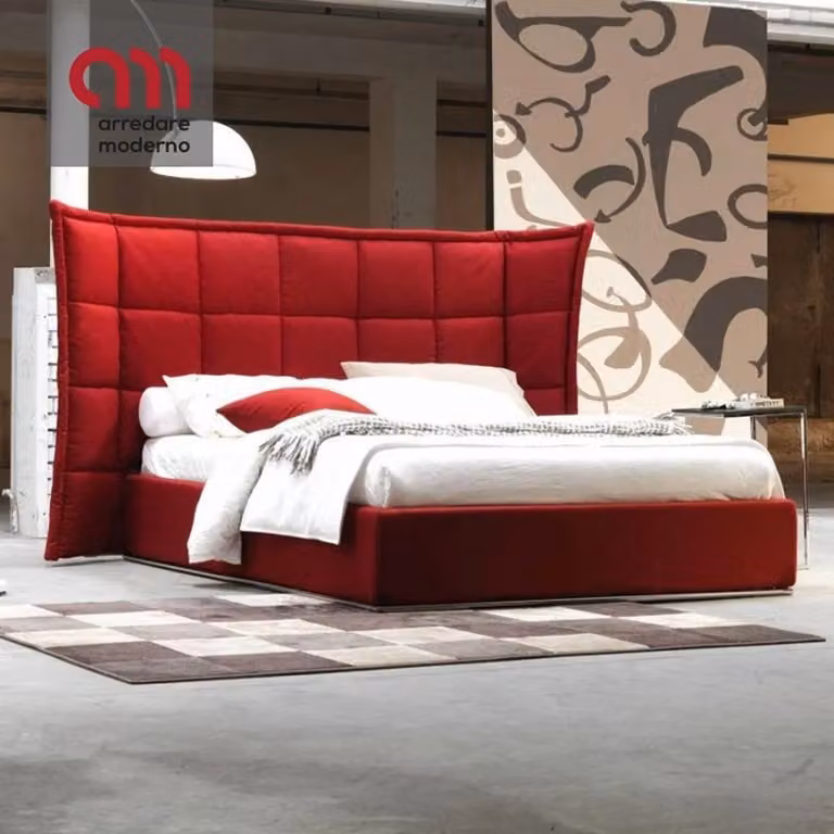 Letto Maya High Ergogreen matrimoniale contenitore