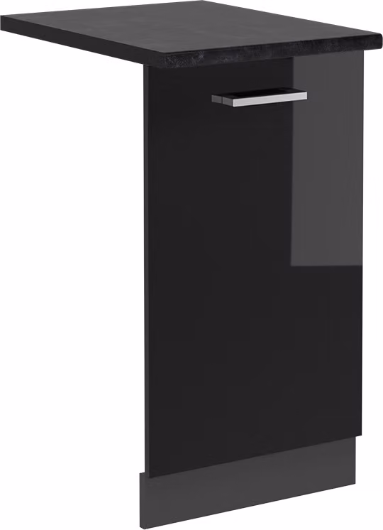 Pannello frontale della lavastoviglie Vicco R-Line Nero lucido 45 cm , PL Antracite, Model 54967