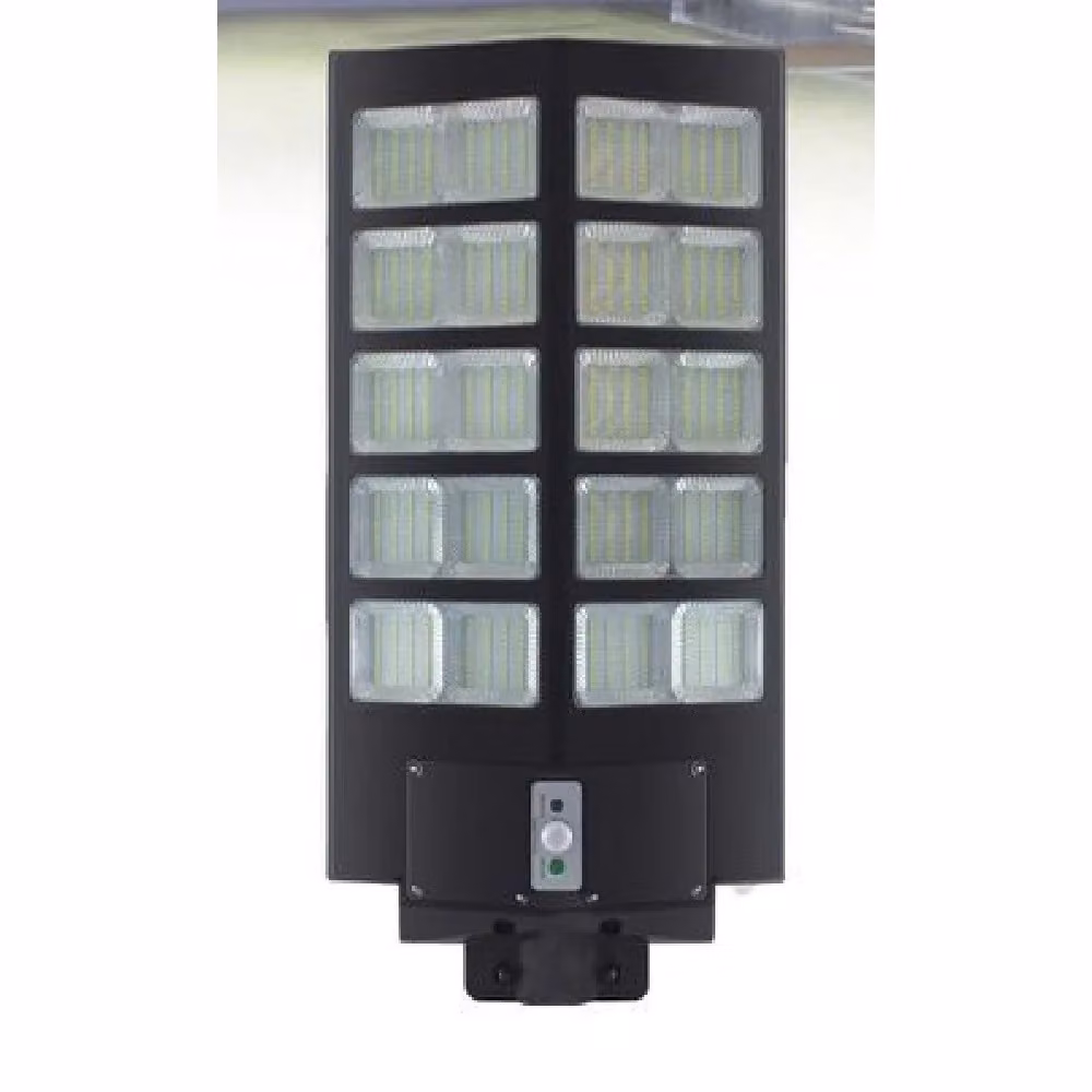 Trade Shop Lampione Stradale a Faro Led con Pannello Solare, Sensore Crepuscolare e di Movimento, IP67, Nero – 2