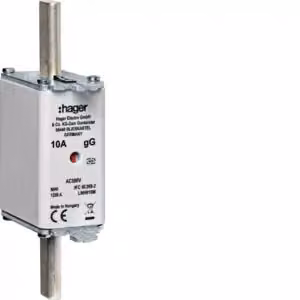 Fusibile Hager NH NH0 gG 500 V 100 A con segnalatore K LNH100M