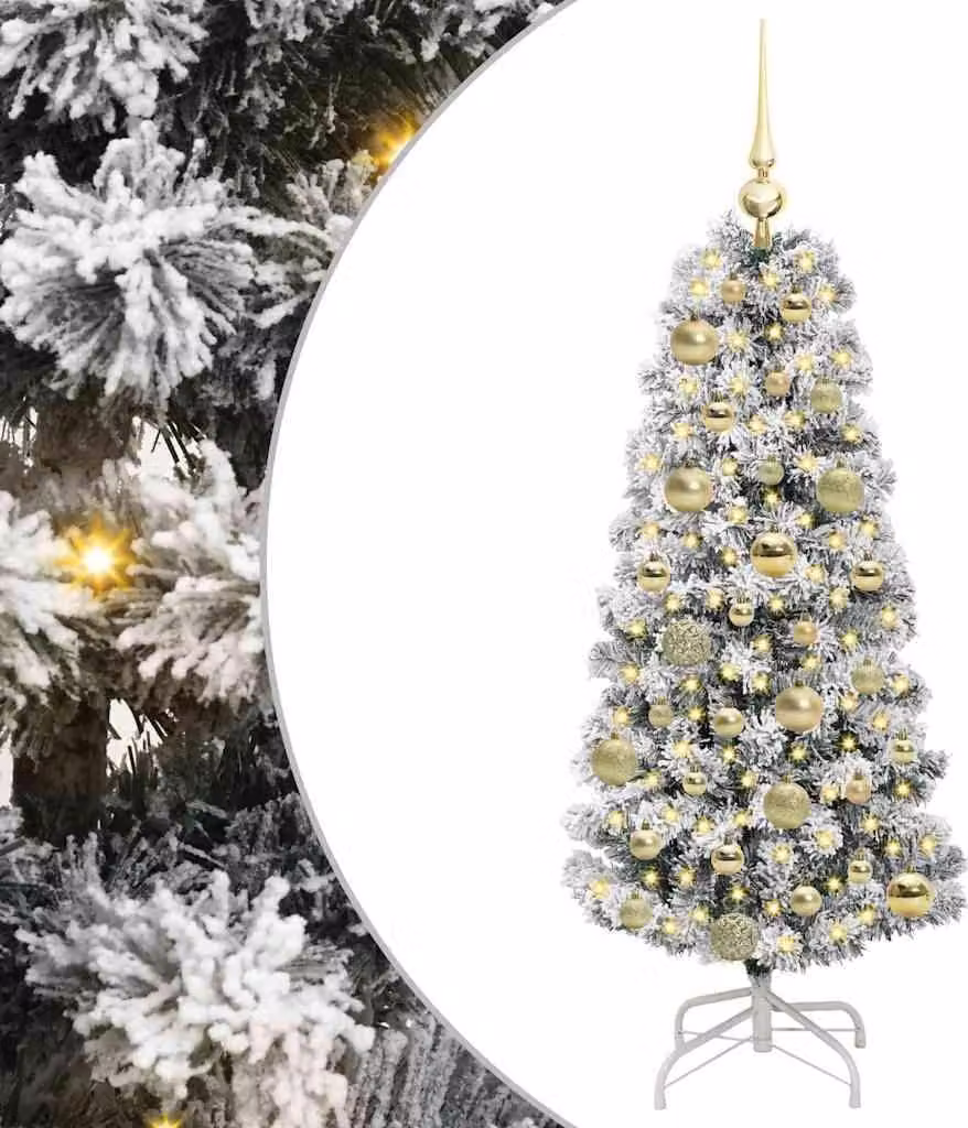 Albero di Natale Artificiale con Rami Pieghevoli 120 cm