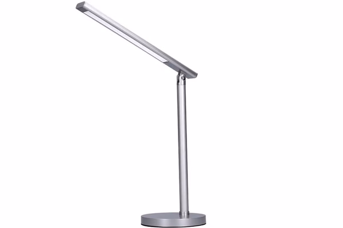 Solight Lampada da tavolo a LED, 7W, dimmerabile, cambio di cromaticità, argento