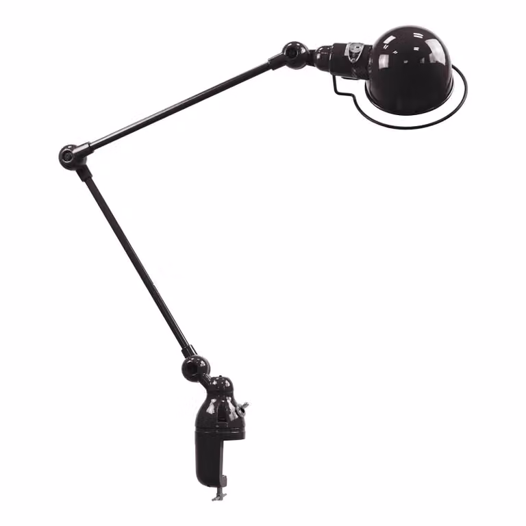 Jieldé Lampada con morsetto Signal SI332, Nero, Soggiorno / Sala da pranzo, Alluminio, Industriale, Lampada con morsetto